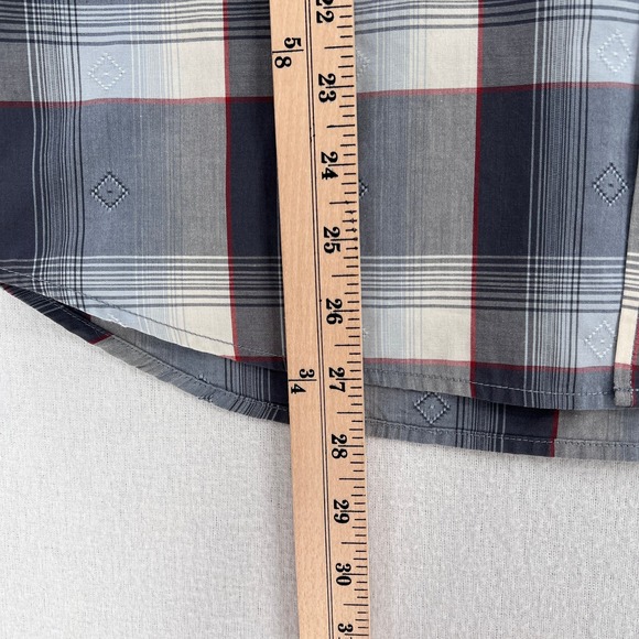 PENDLETON Shirt Mens Small Gray Plaid Frontier Western Pearl Snap Long Sleeve - Picture 12 of 12